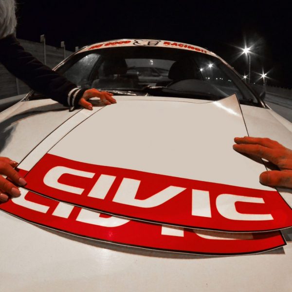 Civic Door Plates - Kanjo Custom Racing Decals And Stickers