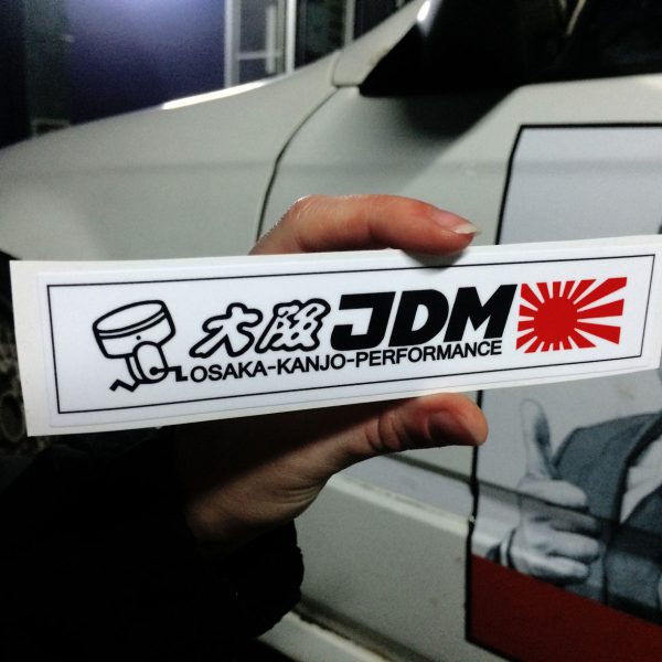Osaka JDM 6″ Team Sticker , KANJO Door Plates, Windshield Banners, Car Stickers,  Kanjo Custom Racing Decals And Stickers