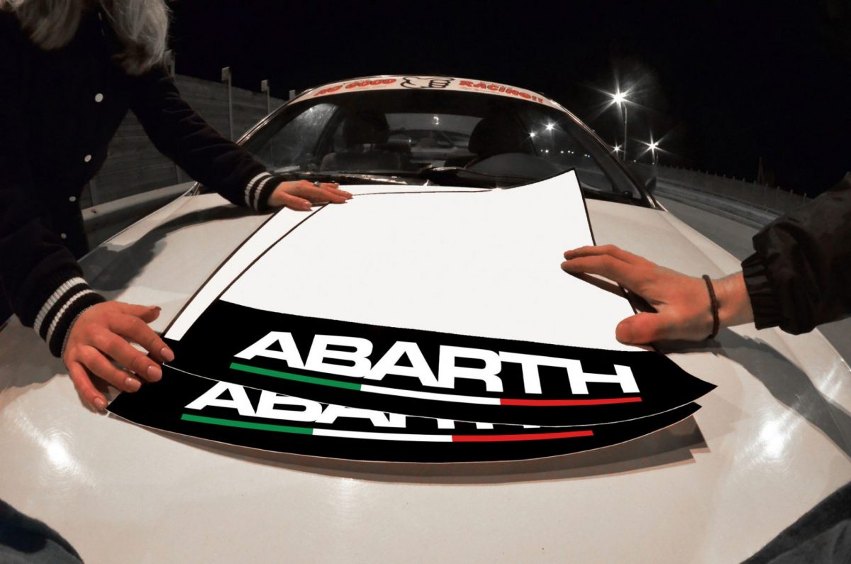 Abarth Fiat Door Plates , KANJO Door Plates, Windshield Banners, Car Stickers,  Kanjo Custom Racing Decals And Stickers