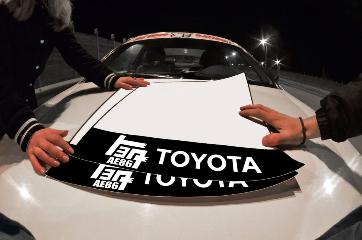 AE86 Toyota Door Plates , KANJO Door Plates, Windshield Banners, Car Stickers,  Kanjo Custom Racing Decals And Stickers