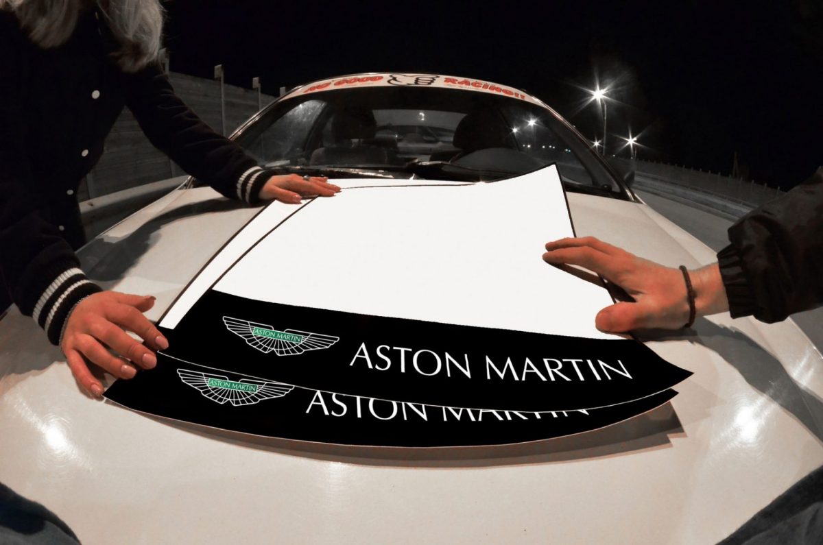 Aston Martin Door Plates , KANJO Door Plates, Windshield Banners, Car Stickers,  Kanjo Custom Racing Decals And Stickers