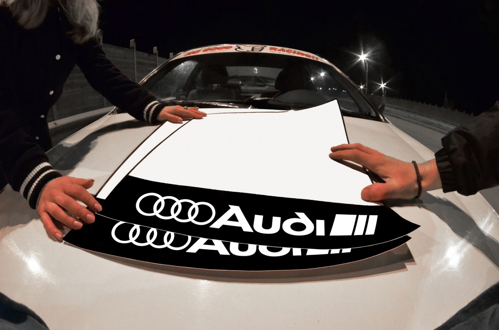Audi Door Plates - Kanjo Custom Racing Decals And Stickers