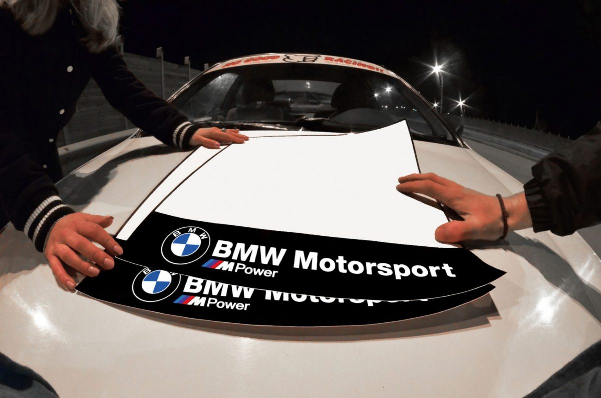 BMW Motorsport Door Plates , KANJO Door Plates, Windshield Banners, Car Stickers,  Kanjo Custom Racing Decals And Stickers
