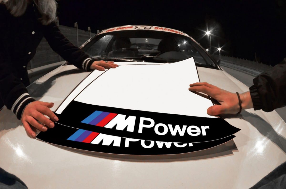 BMW M Power Door Plates , KANJO Door Plates, Windshield Banners, Car Stickers,  Kanjo Custom Racing Decals And Stickers