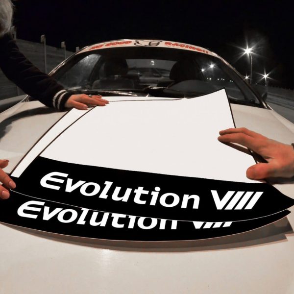 Evolution VIII Door Plates , KANJO Door Plates, Windshield Banners, Car Stickers,  Kanjo Custom Racing Decals And Stickers