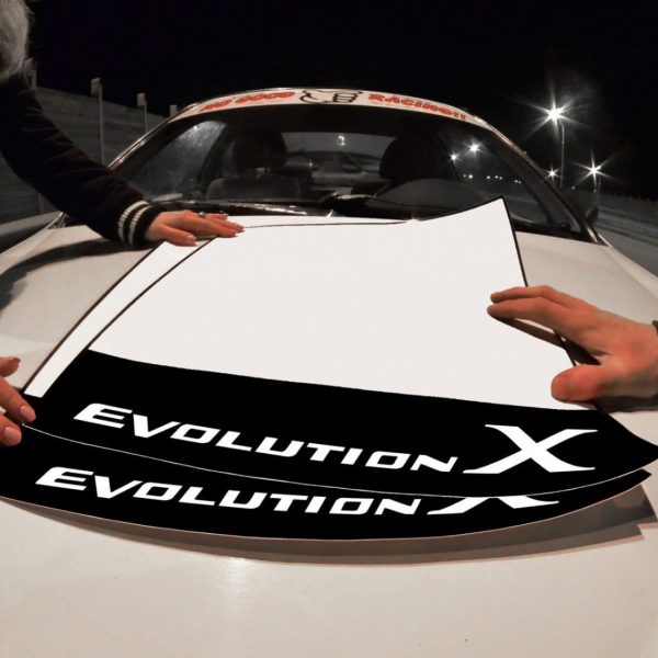 Evolution X Door Plates , KANJO Door Plates, Windshield Banners, Car Stickers,  Kanjo Custom Racing Decals And Stickers