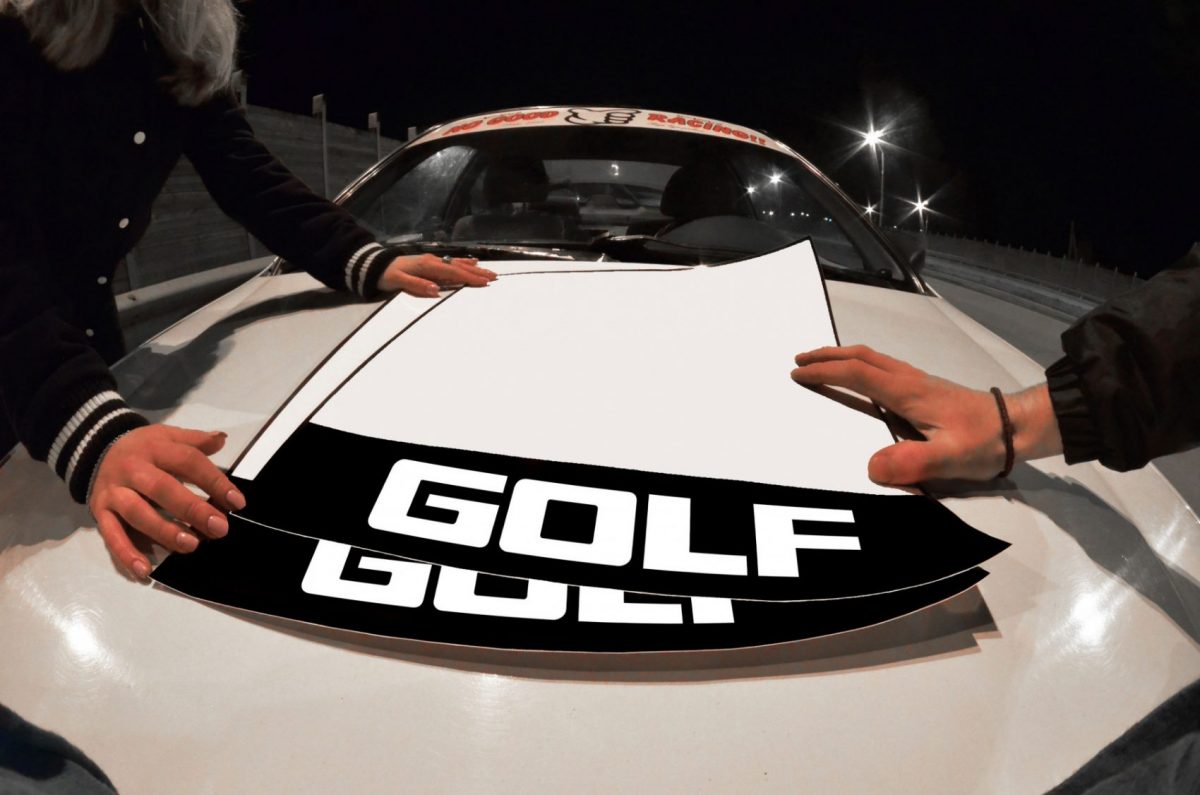 VW Golf Door Plates , KANJO Door Plates, Windshield Banners, Car Stickers,  Kanjo Custom Racing Decals And Stickers