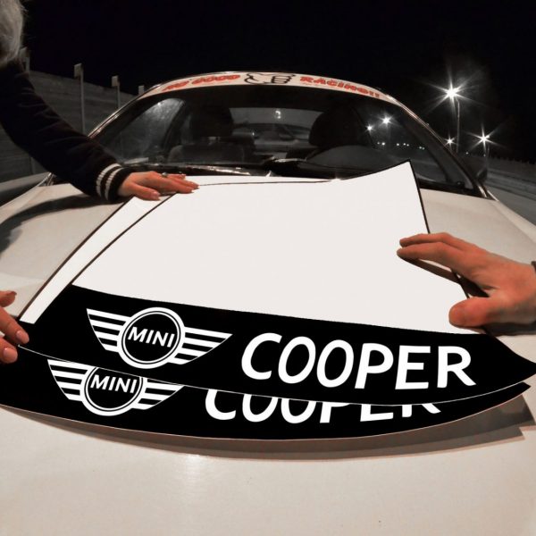 JCW Mini Cooper Door Plates , KANJO Door Plates, Windshield Banners, Car Stickers,  Kanjo Custom Racing Decals And Stickers