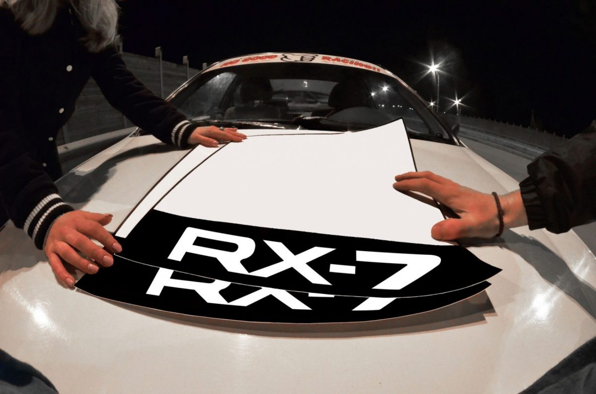 RX-7 Mazda Door Plates , KANJO Door Plates, Windshield Banners, Car Stickers,  Kanjo Custom Racing Decals And Stickers
