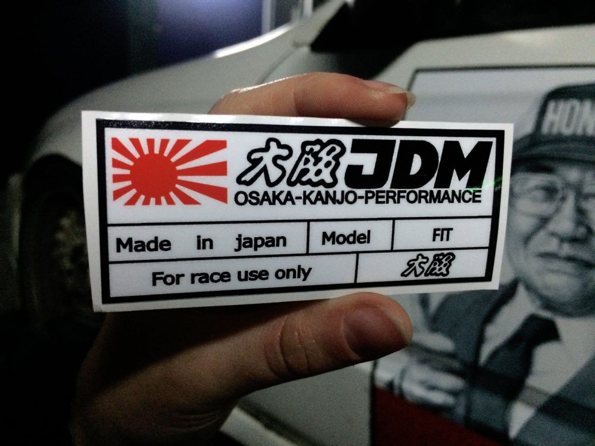 Fit for Race use only 5″ Sticker , KANJO Door Plates, Windshield Banners, Car Stickers,  Kanjo Custom Racing Decals And Stickers