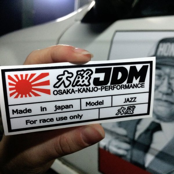 DelSol for Race use only 5″ Sticker , KANJO Door Plates, Windshield Banners, Car Stickers,  Kanjo Custom Racing Decals And Stickers