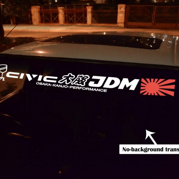 Civic EG EJ EH Osaka JDM no-background Banner , KANJO Door Plates, Windshield Banners, Car Stickers,  Kanjo Custom Racing Decals And Stickers