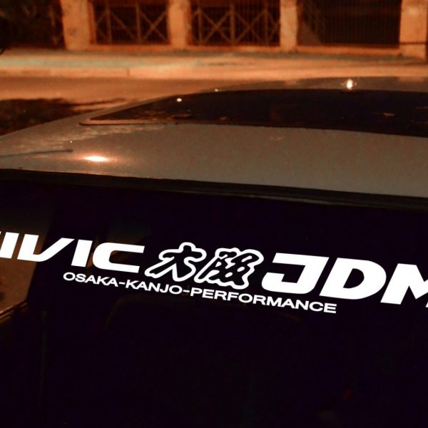 Civic EP EM ES Osaka JDM no-background Banner , KANJO Door Plates, Windshield Banners, Car Stickers,  Kanjo Custom Racing Decals And Stickers