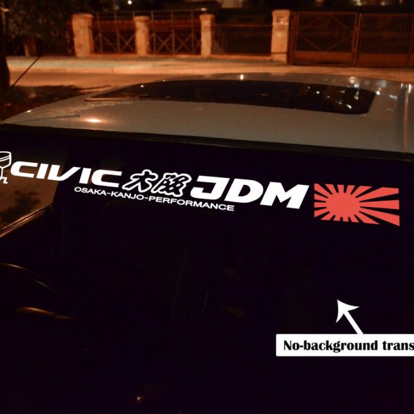 Civic FA FG FN FD Osaka JDM no-background Banner , KANJO Door Plates, Windshield Banners, Car Stickers,  Kanjo Custom Racing Decals And Stickers