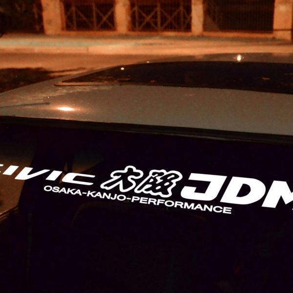 Civic FB FK Osaka JDM no-background Banner , KANJO Door Plates, Windshield Banners, Car Stickers,  Kanjo Custom Racing Decals And Stickers