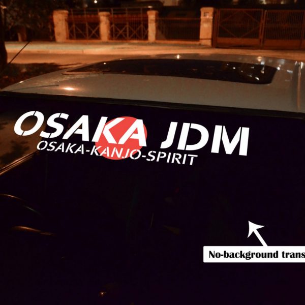 Osaka JDM no-background Banner , KANJO Door Plates, Windshield Banners, Car Stickers,  Kanjo Custom Racing Decals And Stickers