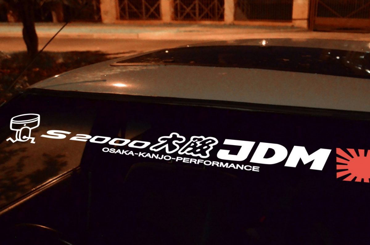 S2000 Osaka JDM no-background Banner , KANJO Door Plates, Windshield Banners, Car Stickers,  Kanjo Custom Racing Decals And Stickers