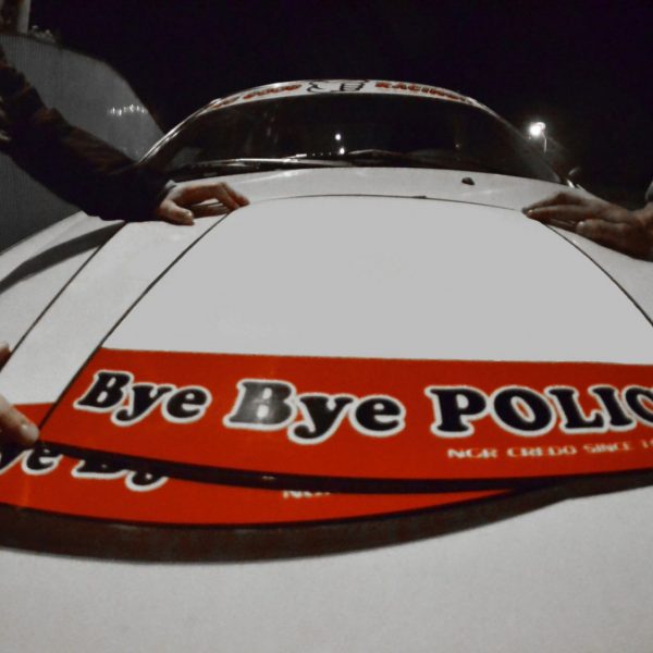 Bye Bye POLICE Number Plates , KANJO Door Plates, Windshield Banners, Car Stickers,  Kanjo Custom Racing Decals And Stickers