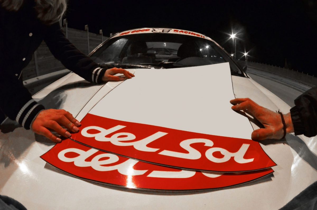 Del Sol CRX Blank Door Plates , KANJO Door Plates, Windshield Banners, Car Stickers,  Kanjo Custom Racing Decals And Stickers