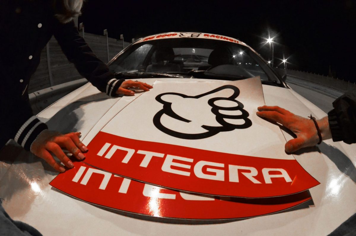 Integra DA No Good Racing Plates , KANJO Door Plates, Windshield Banners, Car Stickers,  Kanjo Custom Racing Decals And Stickers