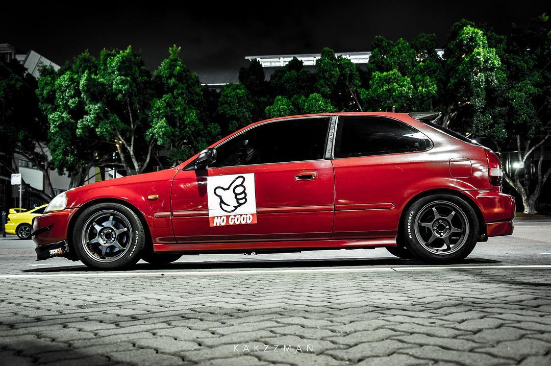 No Good Racing Hand red Plates , KANJO Door Plates, Windshield Banners, Car Stickers,  Kanjo Custom Racing Decals And Stickers