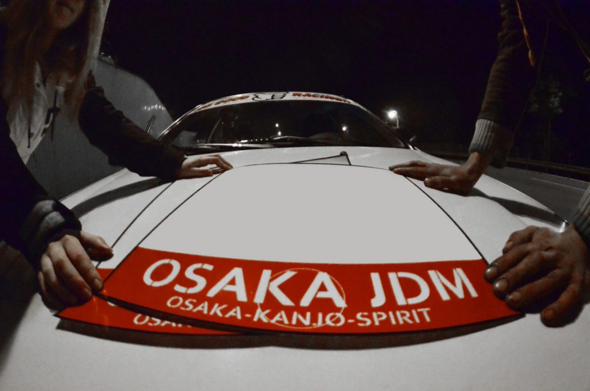 Osaka JDM Blank Track Plates , KANJO Door Plates, Windshield Banners, Car Stickers,  Kanjo Custom Racing Decals And Stickers