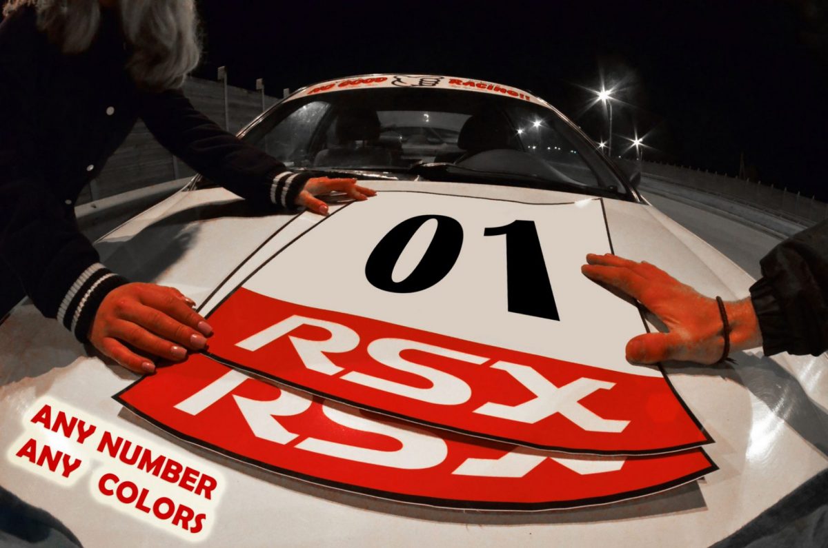 RSX Door Number Plates , KANJO Door Plates, Windshield Banners, Car Stickers,  Kanjo Custom Racing Decals And Stickers
