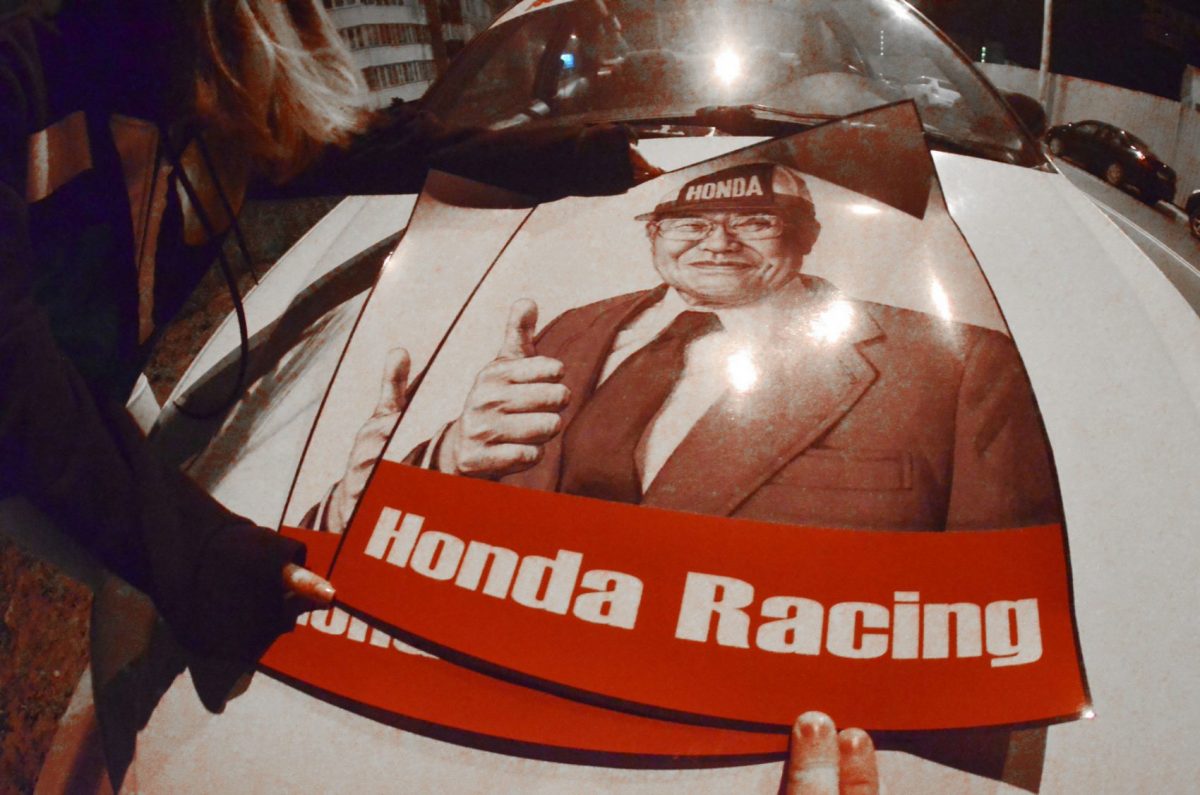 Soichiro Honda Racing red Plates , KANJO Door Plates, Windshield Banners, Car Stickers,  Kanjo Custom Racing Decals And Stickers