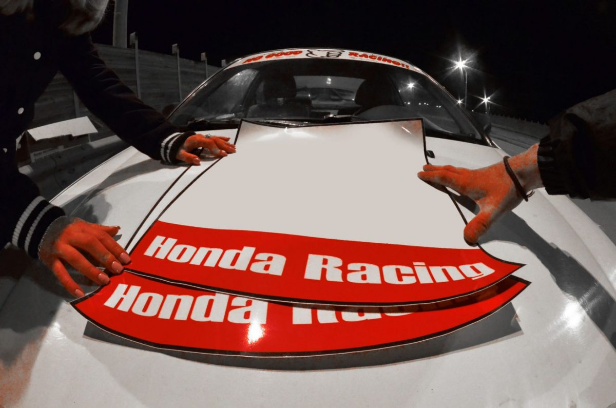 Honda Racing Blank Door Plates , KANJO Door Plates, Windshield Banners, Car Stickers,  Kanjo Custom Racing Decals And Stickers