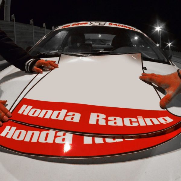 Honda Racing Loop One Mask Plates , KANJO Door Plates, Windshield Banners, Car Stickers,  Kanjo Custom Racing Decals And Stickers