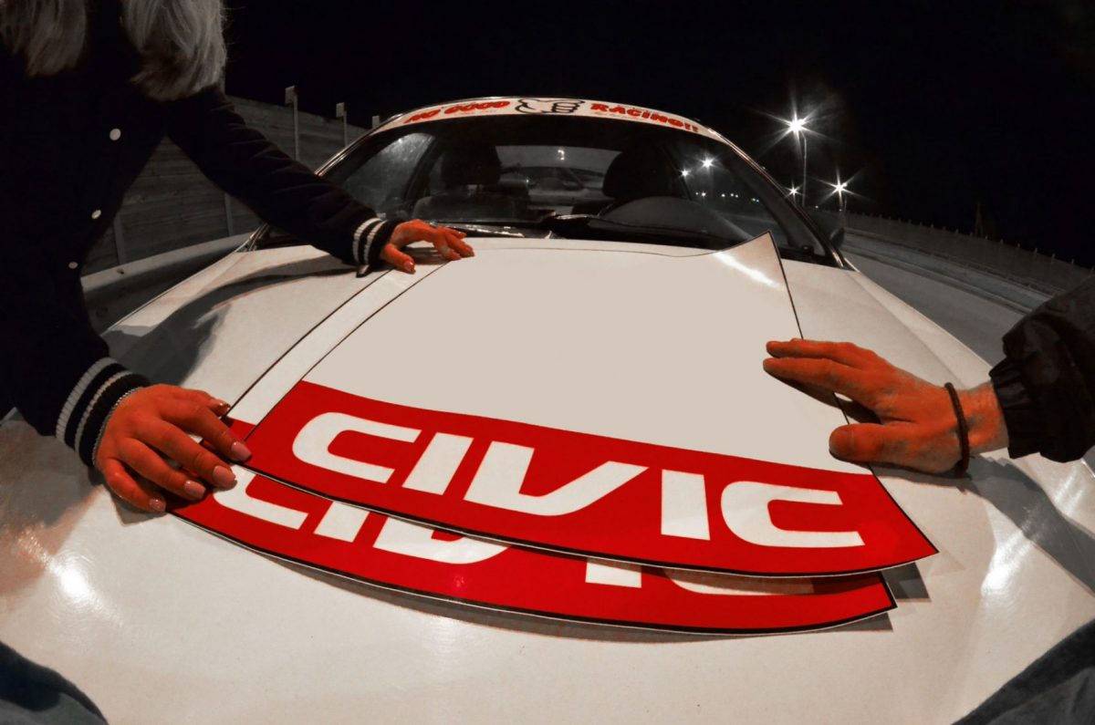 Civic EP EM ES Blank Door Plates , KANJO Door Plates, Windshield Banners, Car Stickers,  Kanjo Custom Racing Decals And Stickers