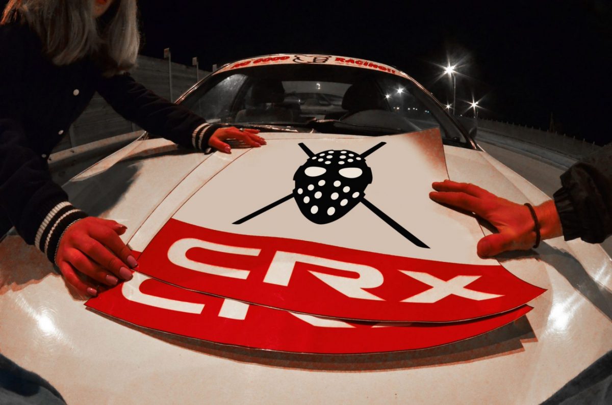CRX Loop One Mask Plates , KANJO Door Plates, Windshield Banners, Car Stickers,  Kanjo Custom Racing Decals And Stickers