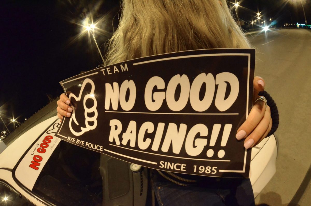 No Good Racing 16″ black-white Team Sticker , KANJO Door Plates, Windshield Banners, Car Stickers,  Kanjo Custom Racing Decals And Stickers