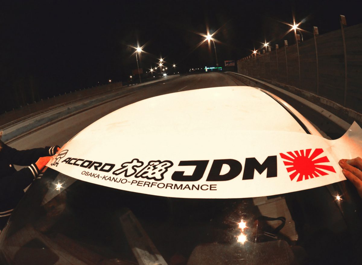 Accord Osaka JDM Windshield Banner , KANJO Door Plates, Windshield Banners, Car Stickers,  Kanjo Custom Racing Decals And Stickers