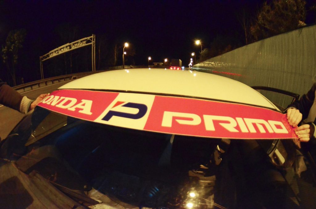 Honda Primo Windshield Banner Kanjo Custom Racing Decals And Stickers