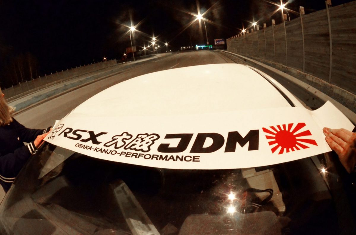 RSX Osaka JDM Windshield Banner , KANJO Door Plates, Windshield Banners, Car Stickers,  Kanjo Custom Racing Decals And Stickers