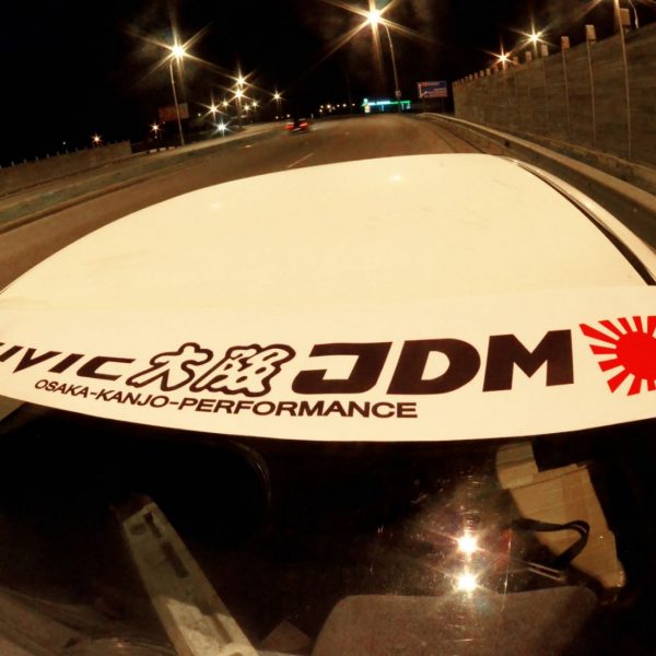 Civic FB FK Osaka JDM Windshield Banner , KANJO Door Plates, Windshield Banners, Car Stickers,  Kanjo Custom Racing Decals And Stickers