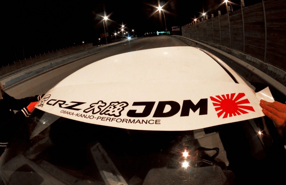 CR-Z Osaka JDM Windshield Banner , KANJO Door Plates, Windshield Banners, Car Stickers,  Kanjo Custom Racing Decals And Stickers